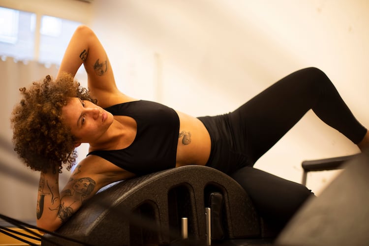 A pilates exercise, in Amsterdam, July 18, 2022. Whether a first workout proves gentle or challenging, experts have advice for carrying on. (Melissa Schriek/The New York Times)