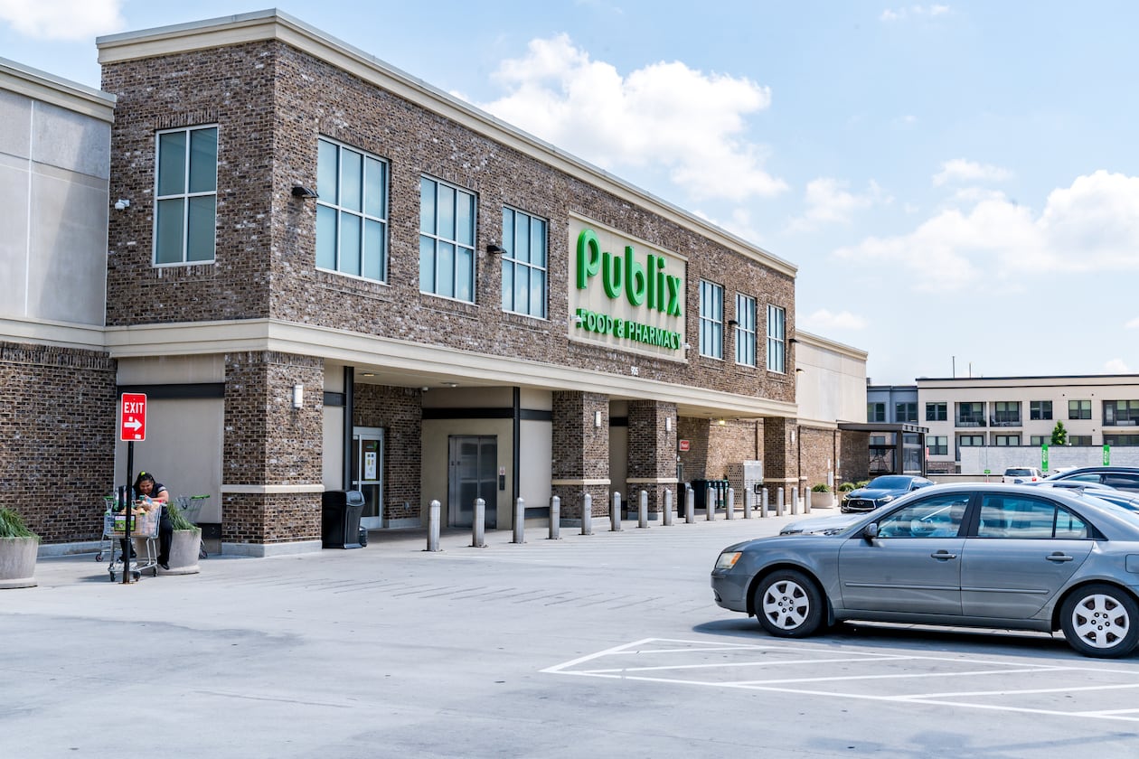 Publix is one of the major tenants at Madison Yards. The development, which is adjacent to the Atlanta Beltline, sold for $73.3 million, according to a news release from brokerage firm Newmark. (Courtesy of Aerial Innovations Southeast)