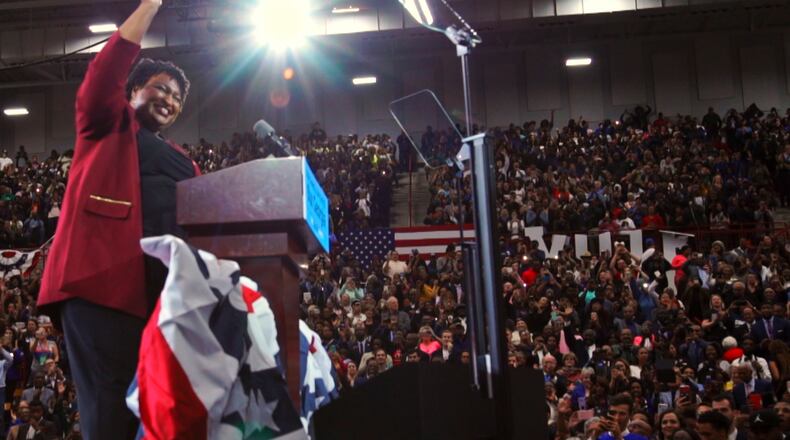 As the new documentary 'All In' recounts Stacey Abrams' 2018 bid for governor, it also traces the history of voter suppression. (Amazon Studios/TNS)