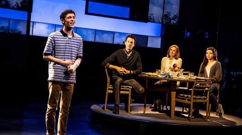 Ben Levi Ross plays the title role in “Dear Evan Hansen,” a musical that swept the 2017 Tony Awards, with nine nominations and six wins. It opens Tuesday, April 23, at the Fox Theatre. CONTRIBUTED/MATTHEW MURPHY