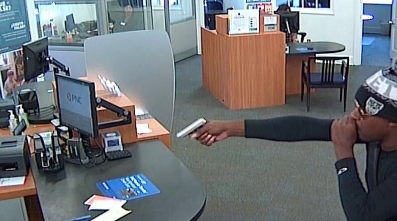 Lenard Gibbs is a suspect in the Thursday afternoon bank robbery on Indian Trail-Lilburn Road in Lilburn.