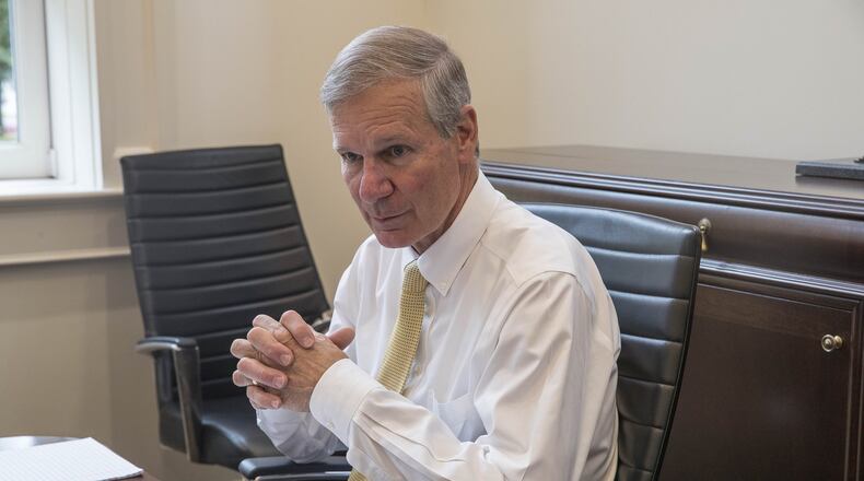 Georgia Institute of Technology President Bud Peterson. (ALYSSA POINTER/ALYSSA.POINTER@AJC.COM)