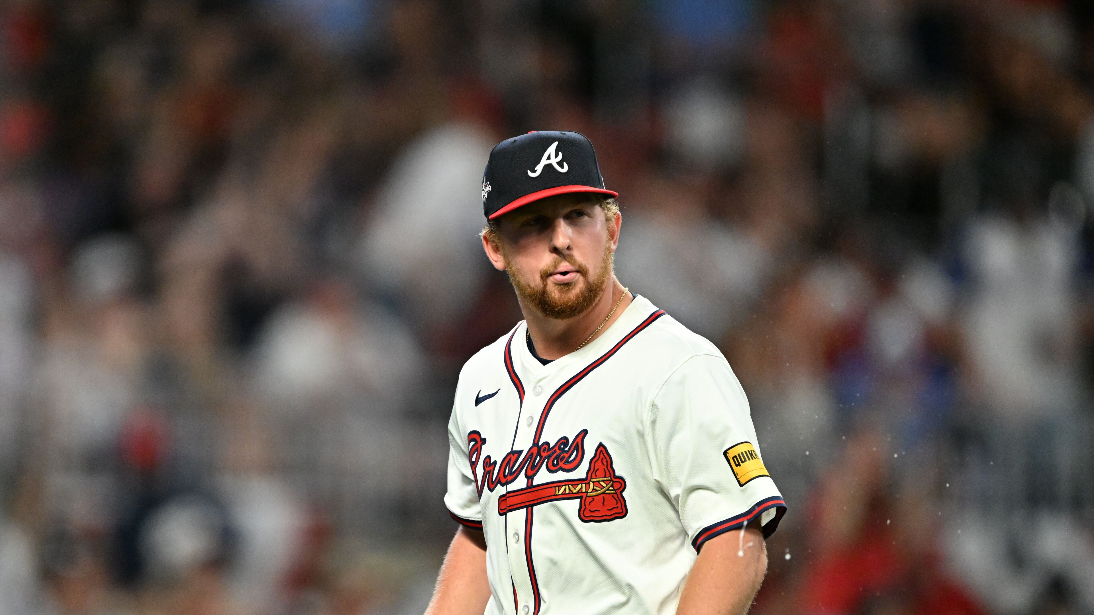 Atlanta Braves pitcher Spencer Schwellenbach was expected to be on the mound Saturday against the Orioles, but a "freak" elbow injury may leave the team relying on the bullpen. (Hyosub Shin/AJC)