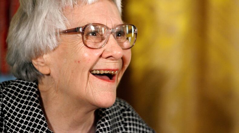 Harper Lee is seen here in a 2007 photo just before receiving the Presidential Medal of Freedom in the East Room of the White House. Photo by Chip Somodevilla/Getty Images