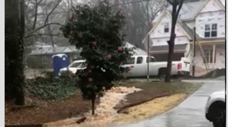 Josh Huffaker hopes something can be done about his massive stormwater issue. Photo/Josh Huffaker.