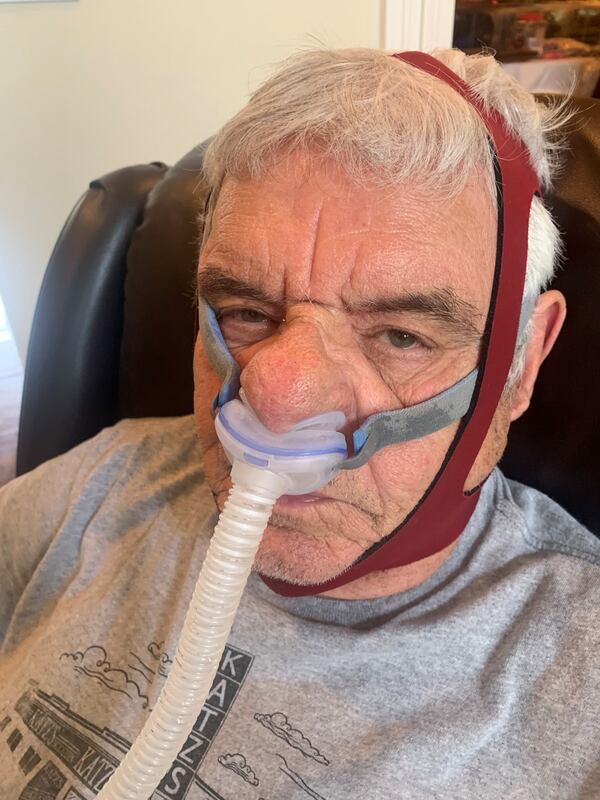 Since being fitted with a CPAP machine, both Sal Brill and his wife Katherine are sleeping through the night uninterrupted. 
Courtesy of Katherine Brill