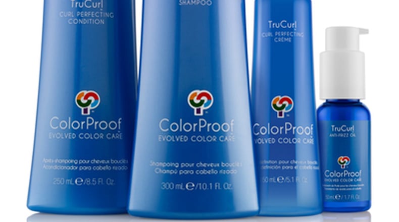 TruCurl Curl Perfecting Shampoo and Conditioner ($35 each) by ColorProof. TruCurl AntiFrizz oil ($24) and Trucurl Curl Perfecting Creme ($27).
