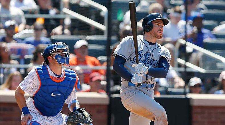 Freddie Freeman, who had 17 hits in seven games last week, was named National League Player of the Week.