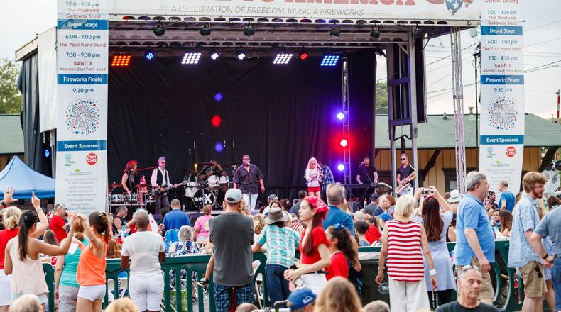 Kennesaw's Salute to America will include live music, a Kid's Parade, food vendors and fireworks on July 3. (Courtesy of Kennesaw)