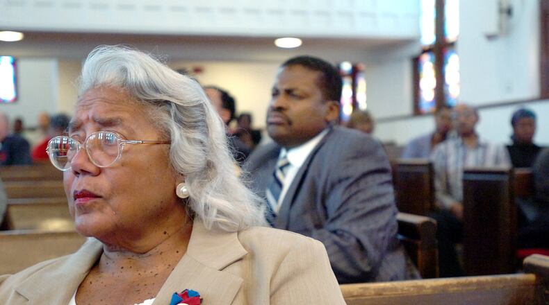 June Dobbs Butts, an accomplished researcher from a notable Atlanta family, died Monday from complications from a stroke. She was the daughter of John Wesley Dobbs, who witnessed Atlanta race riots in the early 1900s and who later became a city leader in civil rights. (RICH ADDICKS/AJC staff)