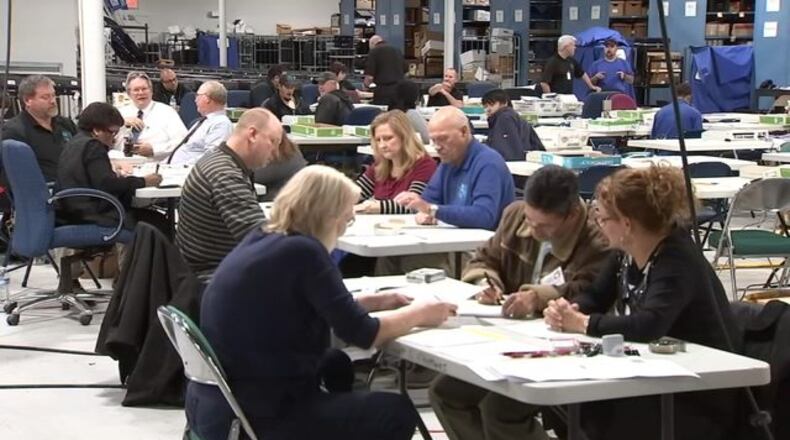 <p>Votes still being counted in Gwinnett County</p>