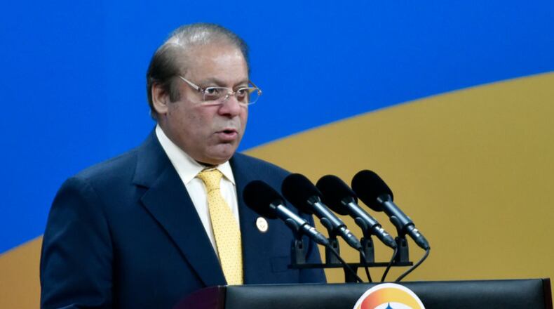 Pakistani Prime Minister Nawaz Sharif .
