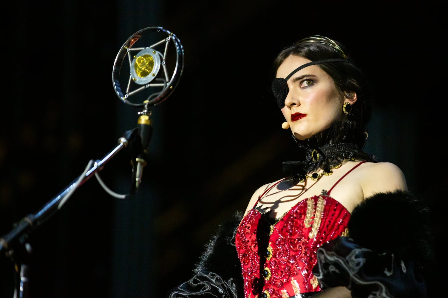 Easily the biggest draw of the festival, My Chemical Romance, brought a theatrical stage show to the Shaky Knees Music Festival on Saturday, Sept. 20, 2025, at Piedmont Park in Atlanta. (Ryan Fleisher for the AJC)
