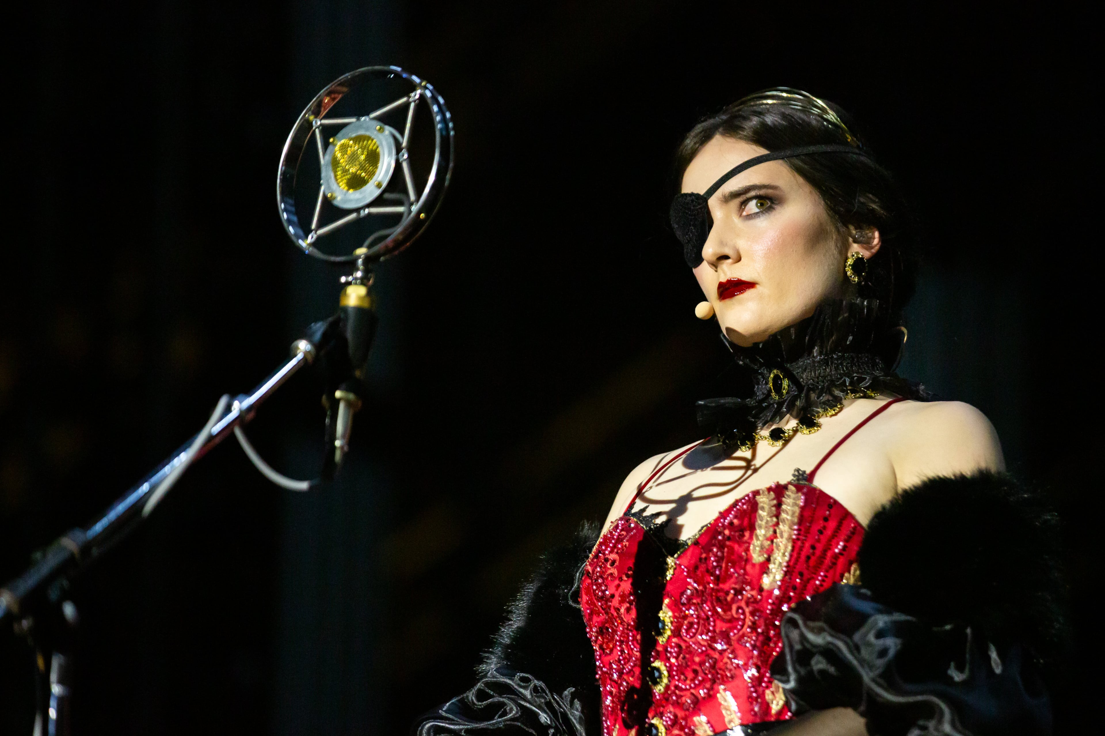 Easily the biggest draw of the festival, My Chemical Romance, brought a theatrical stage show to the Shaky Knees Music Festival on Saturday, Sept. 20, 2025, at Piedmont Park in Atlanta. (Ryan Fleisher for the AJC)