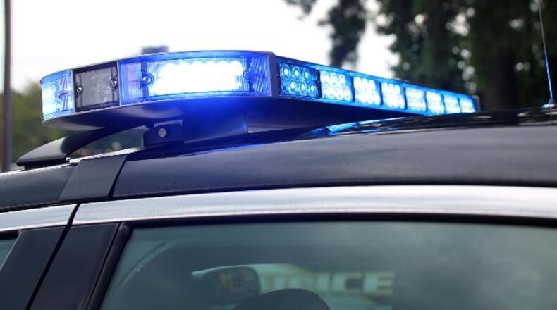 File photo of police lights.