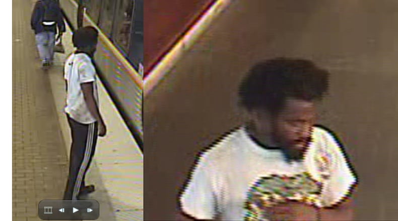 The suspect is accused of pulling a knife and biting off a chunk of the victim's ear.