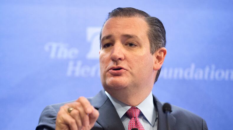 Republican presidential candidate Sen. Ted Cruz, R-Texas, speaks at the Heritage Foundation in Washington, D.C., on Dec. 10, 2015.