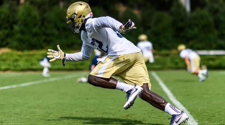 Georgia Tech freshman wide receiver Adonicas Sanders has been impressive through four preseason practices.