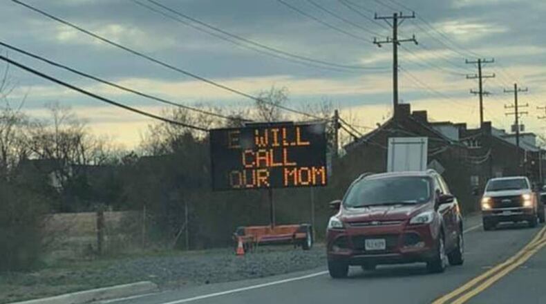 The Haymarket Police Department posted a friendly warning to potential speeders.