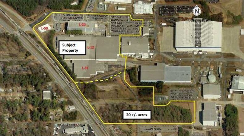 This is a map of the Lockheed Martin campus in Marietta that Georgia Tech hopes to acquire and renovate using a $63 million bond package. (Georgia Board of Regents)