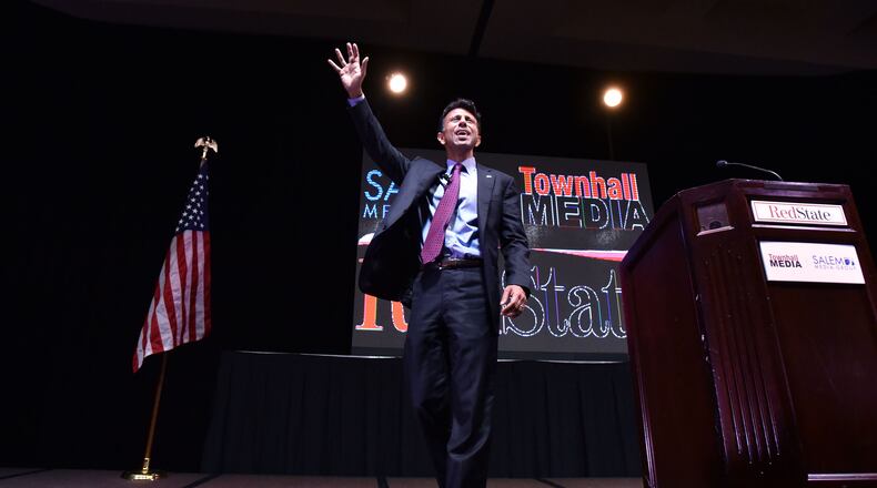 Louisiana Gov. Bobby Jindal speaks at the RedState Gathering in Buckhead.