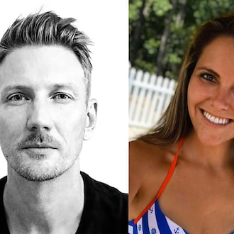 Metro Atlantan Sean Kipe is the host and creator of the new podcast "The Truth About Natalie," which focuses on the mysterious death of Georgian Natalie Jones in 2020. (Left photo: Courtesy of Audiochuck (left); right photo: Courtesy of the family of Natalie Jones)
