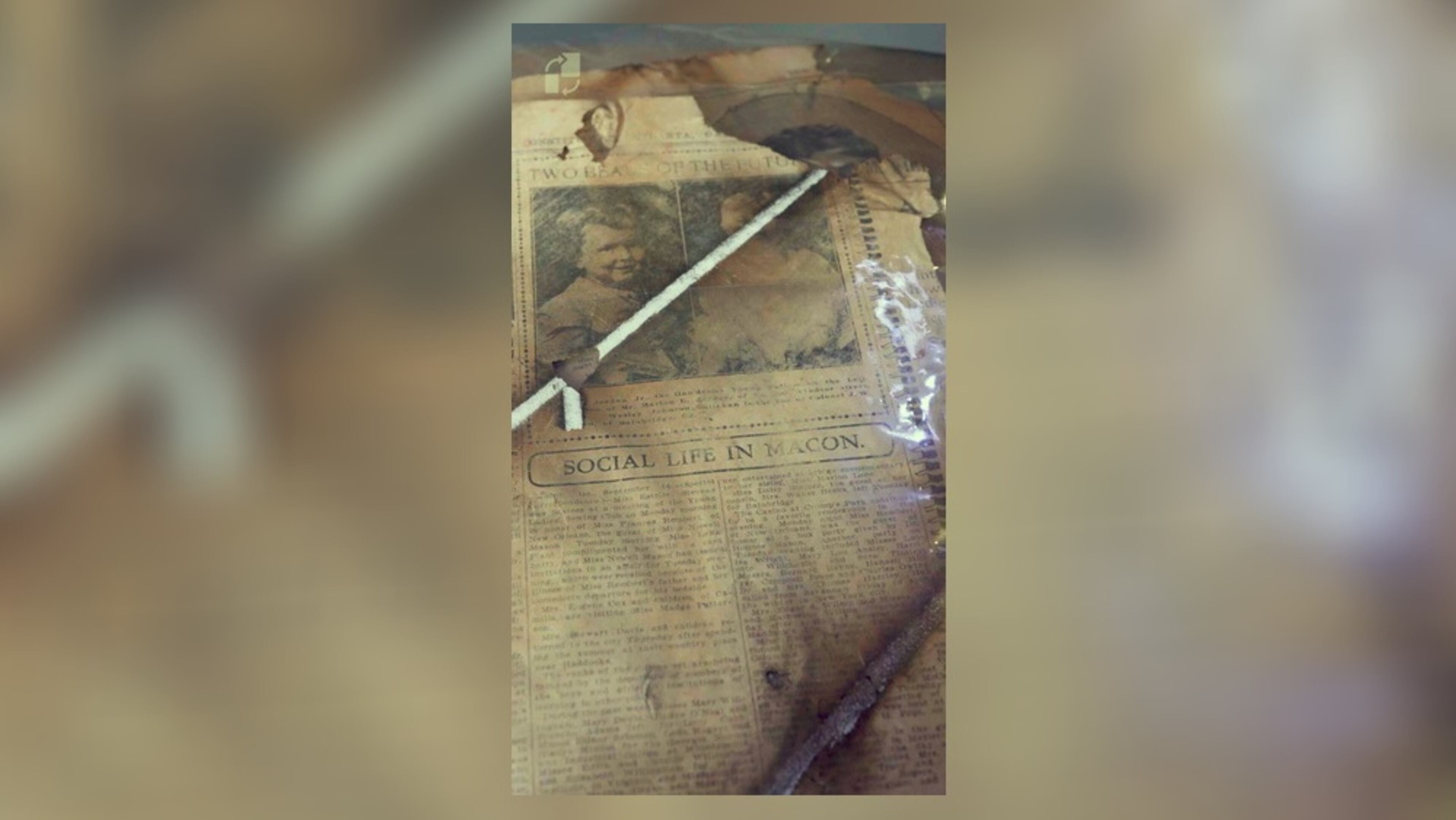 A copy of an 1907 edition of The Atlanta Journal was found in a 100-year-old house. (AJC)