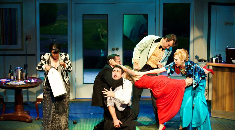 "Fox on the Fairway," a 2020 Aurora Theatre production from playwright Ken Ludwig, whose play "Gods of Comedy" will be staged by the Lawrenceville troupe during its 2024-25 season. (Photo by Chris Bartelski)