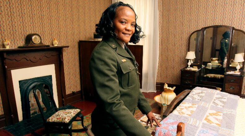 This 2013 portrait of Superintendent Judy Forte in the room where Martin Luther King Jr. was born in 1929 at the National Historic Site. Forte said the second floor of the home will now undergo a structural assessment.