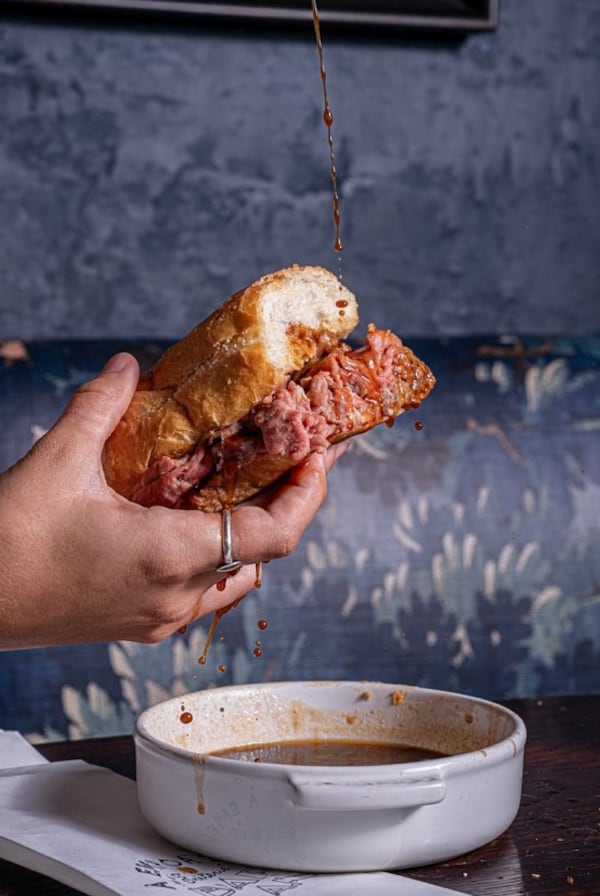A French dip sandwich at Bar Blanc. (Courtesy of Bar Blanc)
