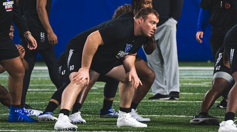 Graduate transfer Tyden Ferris is expected to start at right guard for Georgia State.