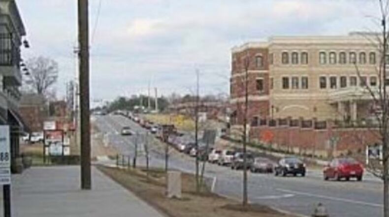 Suwanee approves funds to relocate power lines for Buford Highway reconstruction. Courtesy of City of Suwanee