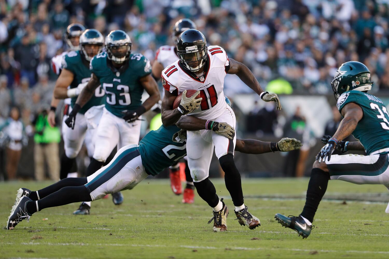 Falcons fall to Eagles