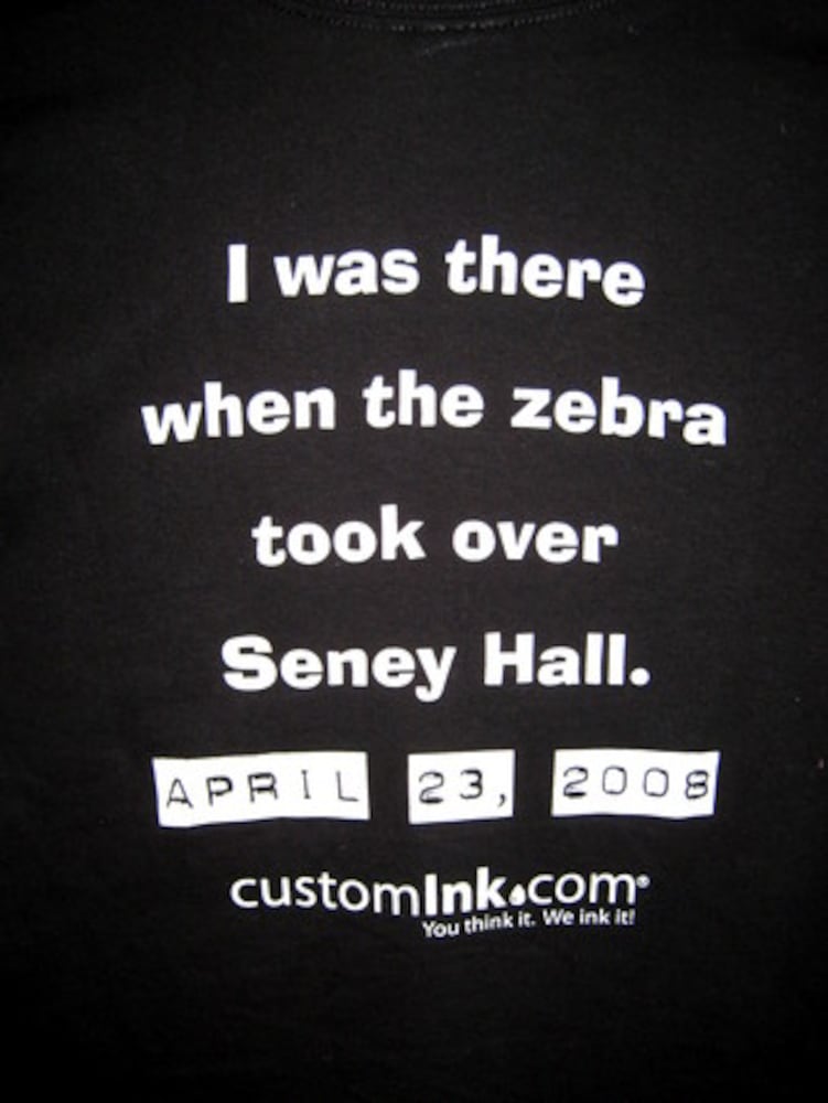 Zebra prank at Emory