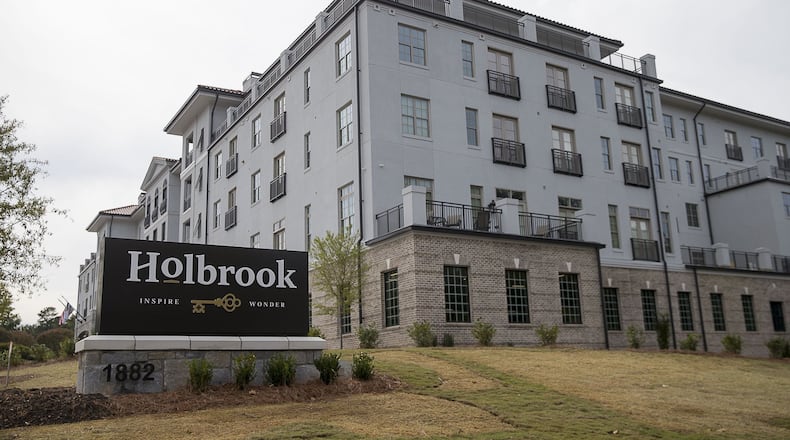 The Holbrook of Decatur is a senior living community located on Clairmont Road in the Decatur area. (Alyssa Pointer/Atlanta Journal Constitution)