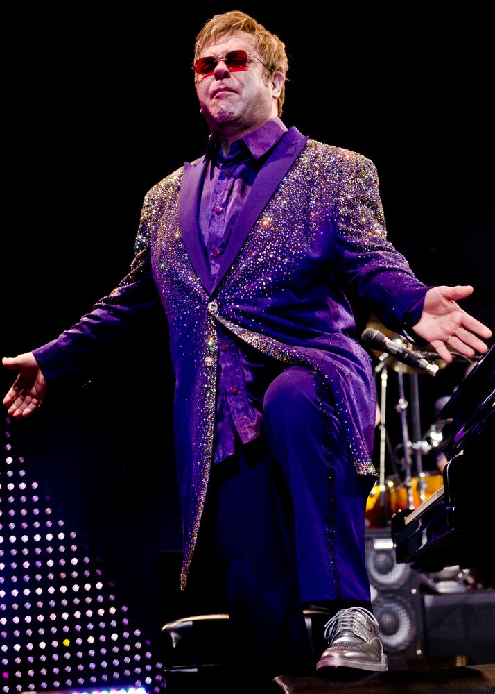 Elton John perfoms in front of sold out Ervin J. Nutter Center crowd