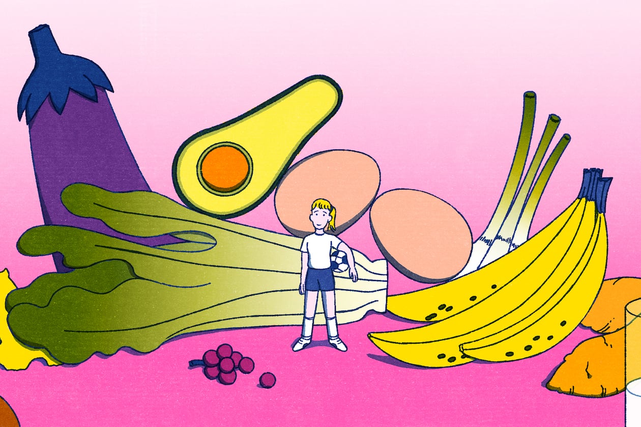 What you eat is just as important as how you train. (Illustration: Suejee Lee for the AJC)