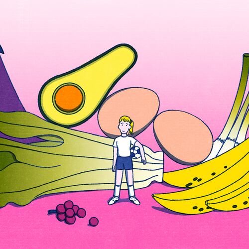 What you eat is just as important as how you train. (Illustration: Suejee Lee for the AJC)