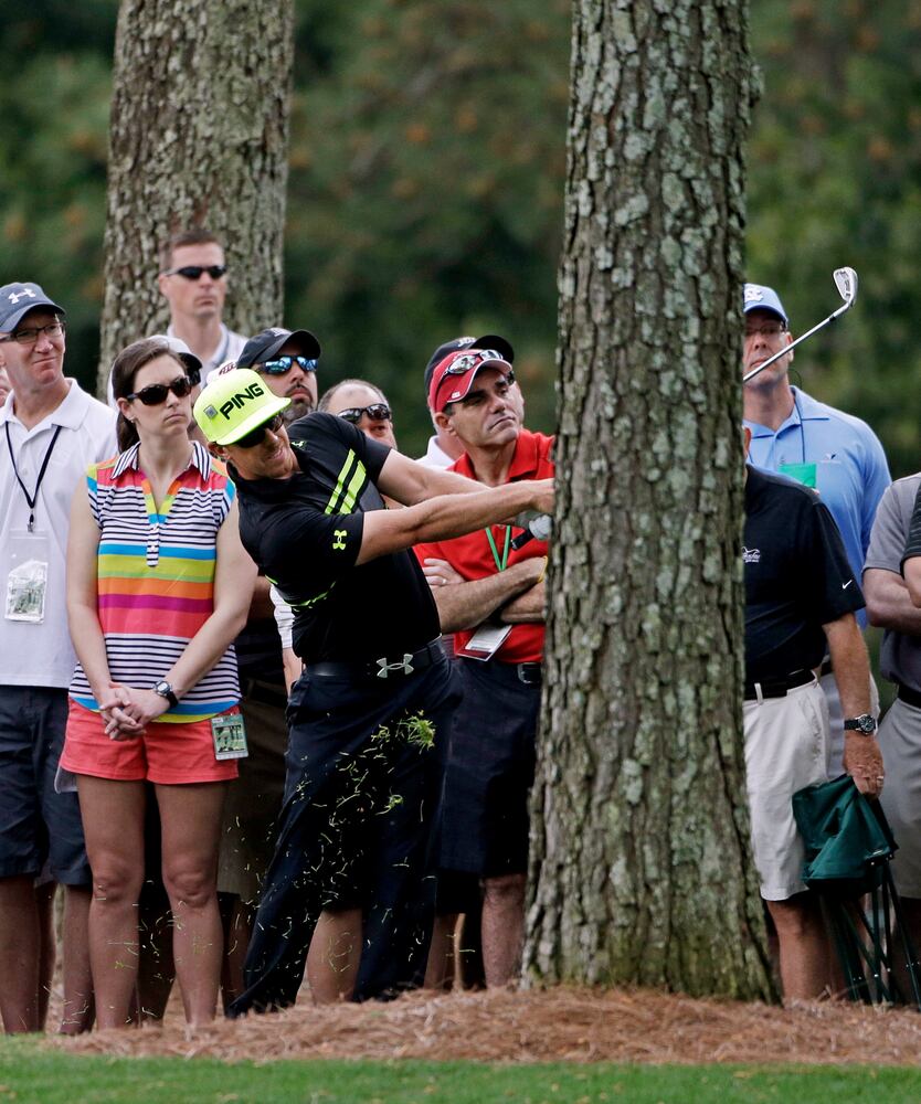 The scene at the Masters, April 12