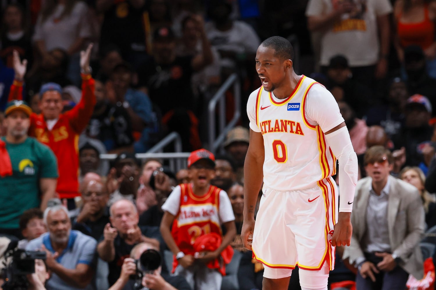 NBA first round playoff game 3 between New York Knicks and Atlanta Hawks