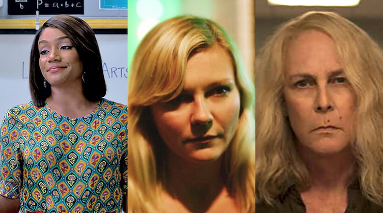 Tiffany Haddish, Kirsten Dunst and Jamie Lee Curtis are all shooting films in Georgia this month. CREDIT: publicity photos