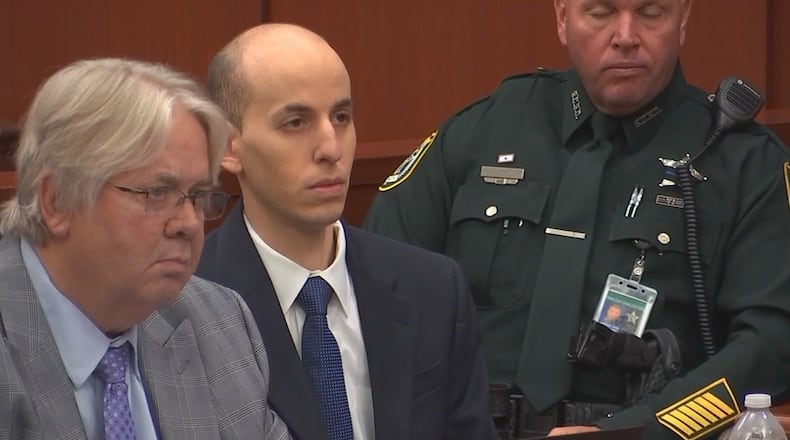Grant Amato was on trial for the murder of his parents and brother over a dispute involving a Bulgarian web-cam girl.