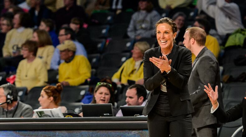 Georgia Tech coach MaChelle Joseph is starting her 16th season as coach of the Yellow Jackets. (Danny Karnik/Georgia Tech Athletics)