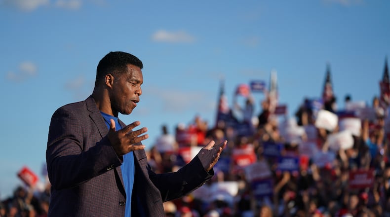 Herschel Walker is one of two Republican U.S. Senate hopefuls from Georgia who refuse to say whether they have been vaccinated against the coronavirus. (Sean Rayford/Getty Images/TNS)