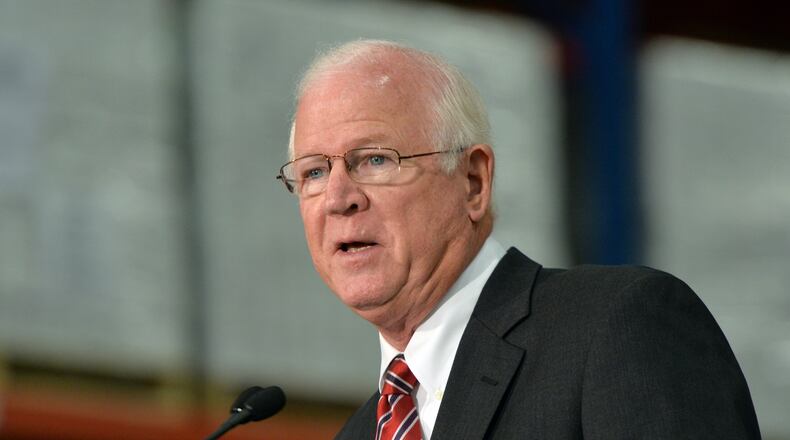 Former U.S. Sen. Saxby Chambliss. HYOSUB SHIN / HSHIN@AJC.COM