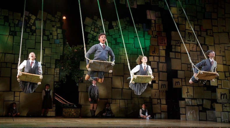 The company of “Matilda: The Musical” performs “When I Grow Up.” The show plays at the Fox Theatre through April 23. CONTRIBUTED BY JOAN MARCUS