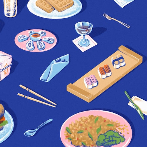 Explore the AJC's expert guides to Atlanta’s restaurants, bars, farmers markets and more. (Illustration: Elaine Cox for the AJC)