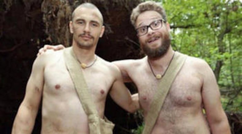 James Fraco and Seth Rogan strip down for a very special Discovery special "Naked and Awkward," emphasis on awkward. CREDIT: Discovery