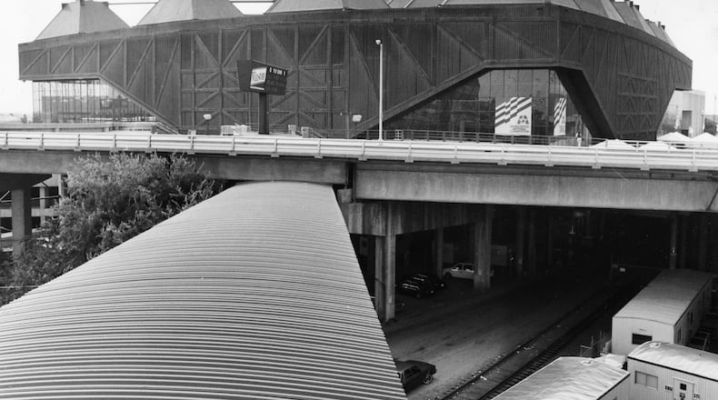 The 1988 Democratic National Convention was held in the Omni in downtown Atlanta. If 2024 had gone differently, this year's DNC would be held in State Farm Arena instead of Chicago's United Center. Photo taken July 17, 1988. (John Spink/AJC staff)