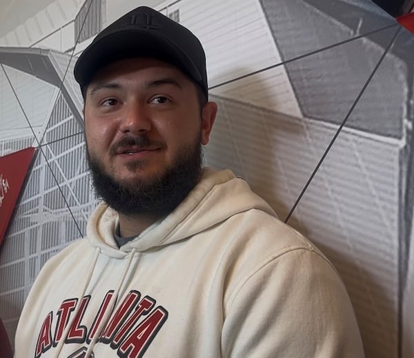 Falcons long snapper Liam McCullough chatted with reporters Monday.